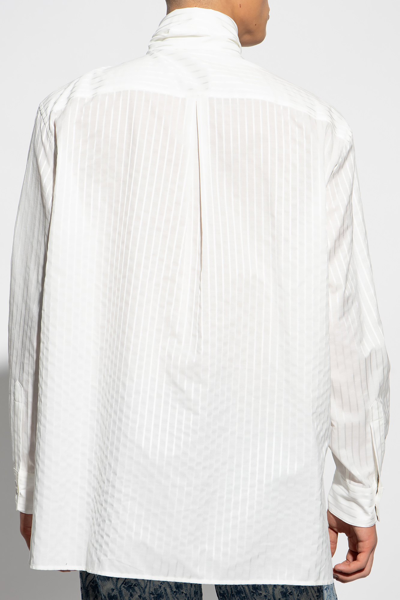 White Shirt with decorative embroidery Etro